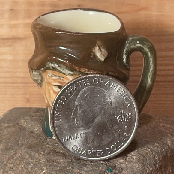 Royal Doulton Paddy Mug, 1940s Hand Painted Miniature Toby Character Mug made in - Picture 9 of 10